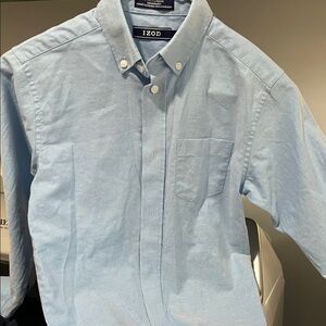 IZOD Boy’s Light Blue Casual Button-Down Shirt